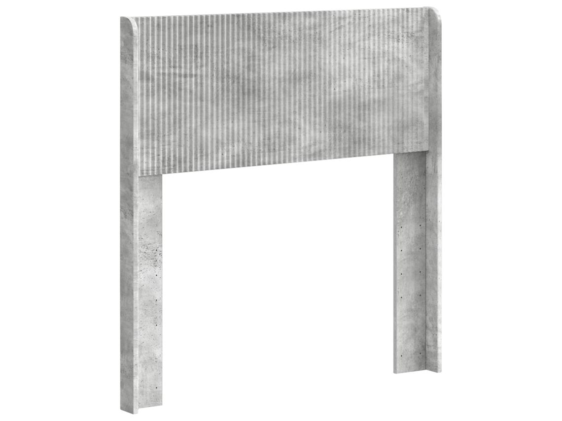 Conjunto 1 Cabeceira Vidaxl Cinzento Derivados De Madeira (75 Cm)