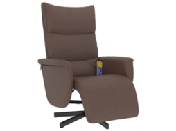 Massage Recliner Chair, Massage Recliner Chairs Vidaxl Marrom Couro Artificial