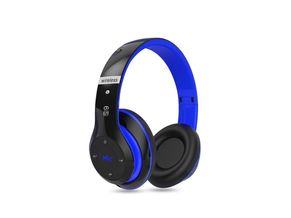 Headphones Sem Fios 6s Over-ear, Dobrável, Microfone, Graves Poderosos, 6 Modos Eq, Som Estéreo