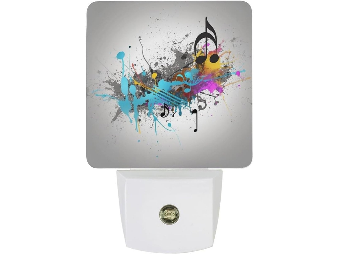 Luz Noturna Com Sensor, Luz Noturna Com Spray Que Acende Ao Anoitecer E Fecha Amanhecer, Luz Led Branca Quente, Lâmpada