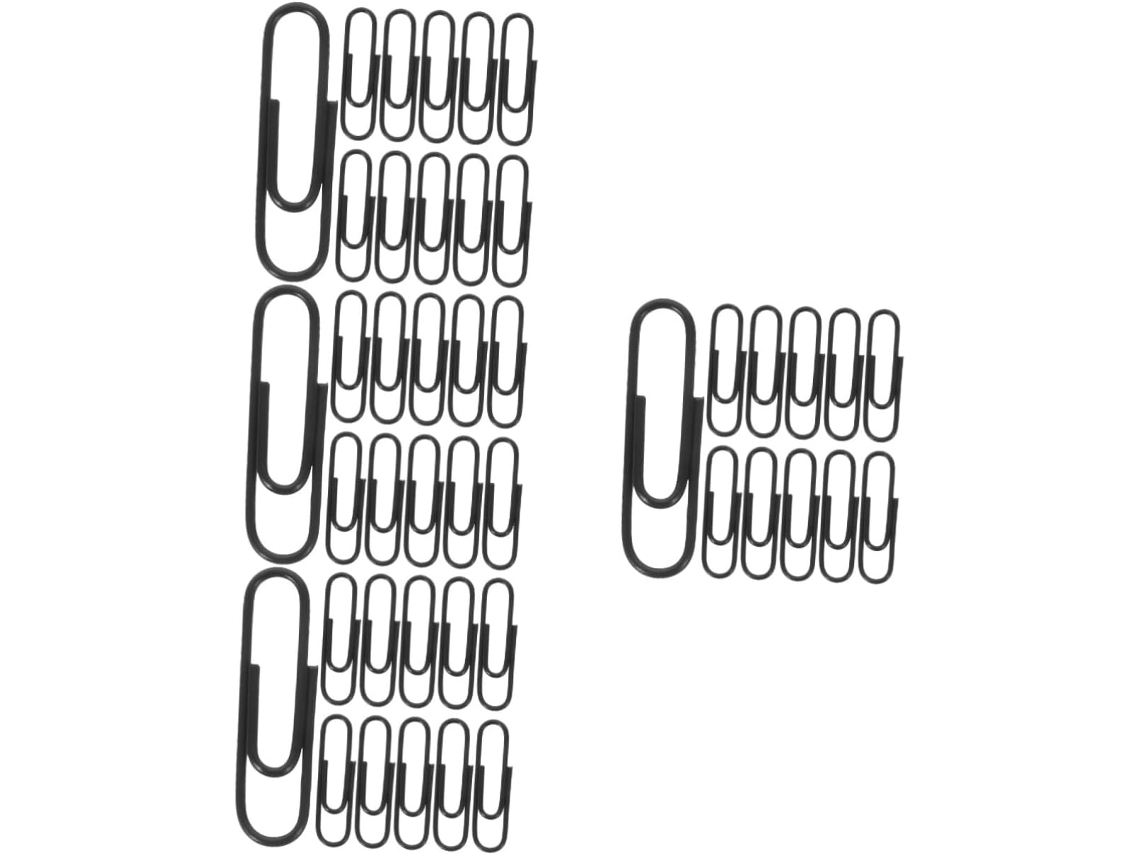 Conjunto De 4-clips Papel Coloridos Lurrose, Clips De Papel, Pequenos Clips De Papel Escritório, Clips De Papel