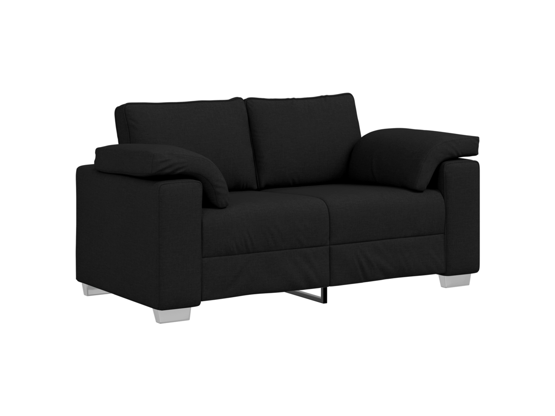 Conjunto 1 Sofá Vidaxl Preto Tecido (160 Cm)