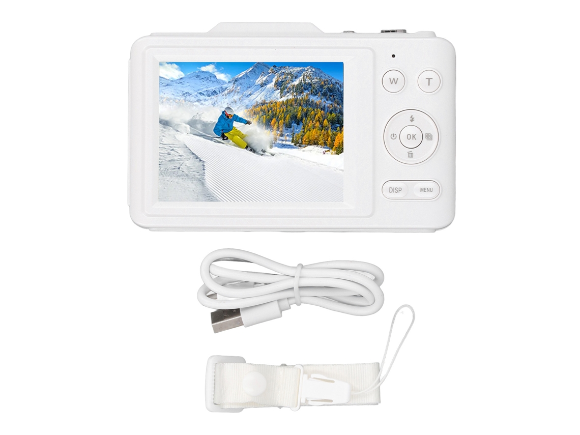 Câmera Digital 4k Com Zoom Digital 16x, Autofoco, Compacta Para Viagens E Fotografia