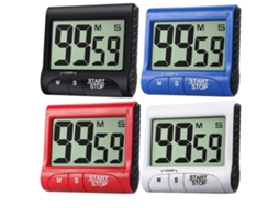Temporizador De Cozinha Digital Com 4 Peças, Grande Display, Despertador De Cozinha Magnético Slowmoose