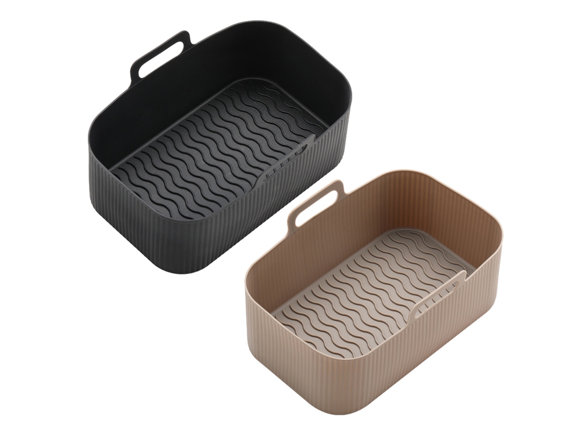 Panela de Silicone para Air Fryer Forro Reutilizável Tabuleiro de Silicone NEVEANCE