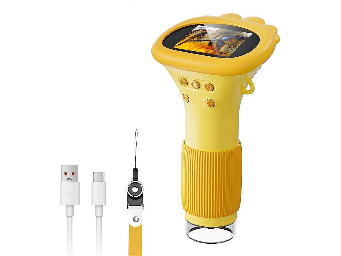 Microscópio Infantil, Microscópio Digital Portátil 1000x Hd Mini Microscópio Usb com Câmera Compatível Pc, Wellngs BRILVIBERA