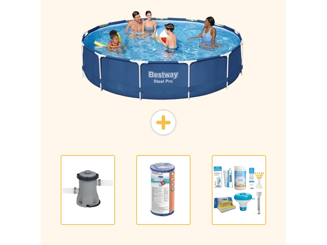 Bestway Piscina Bestway Steel Pro Redonda - 396x84 Cm - 4-peças S22315