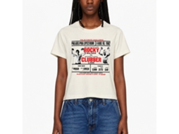 Rockinstone Rocky Movie Vs Clubber Solid Natural Adult T-shirt Size:s