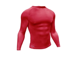 Camiseta Térmica Precision, Camada Base Esportiva, Vermelha, Tamanho Adulto G Manga Longa.
