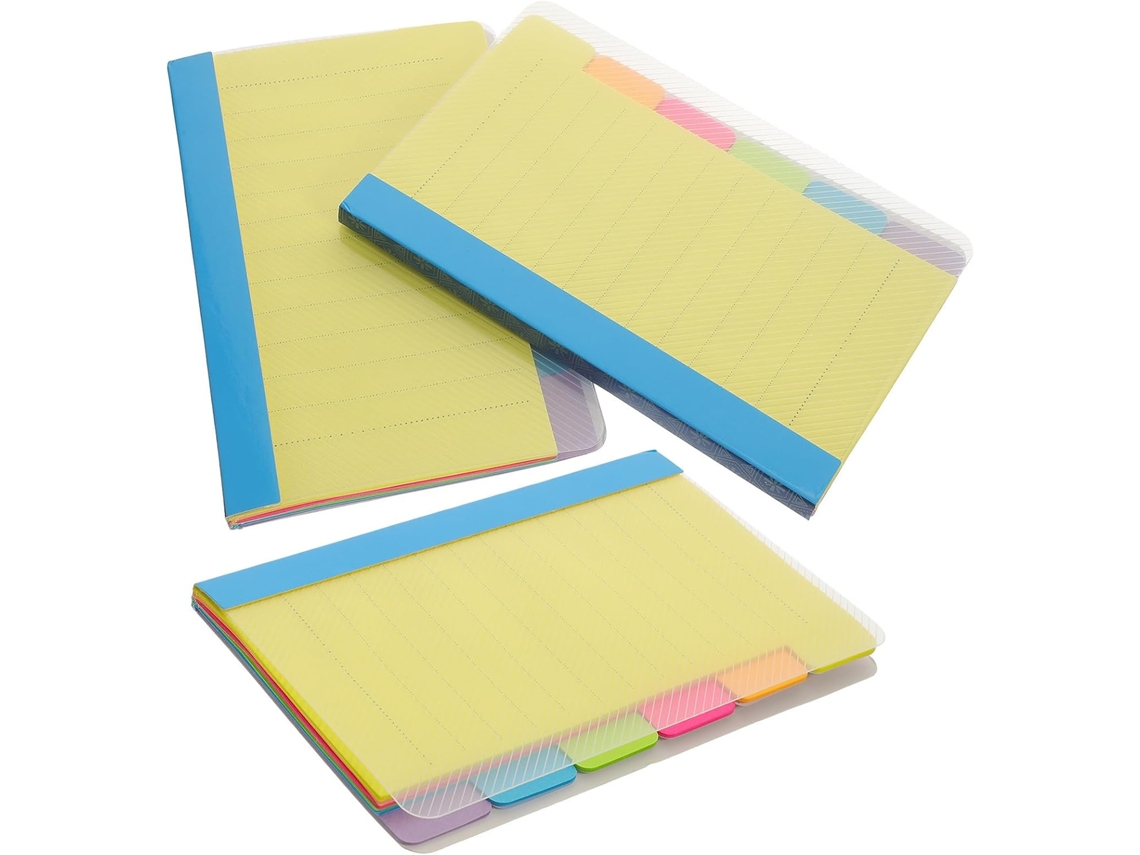 Lote De Blocos-notas Autocolantes Coloridos Em Papel Amarelo, Fáceis De Separar, Para Escritório E