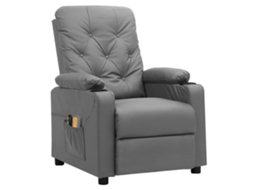 Electric Massage Chair, Electric Massage Chairs Vidaxl Cinzeto Couro Artificial