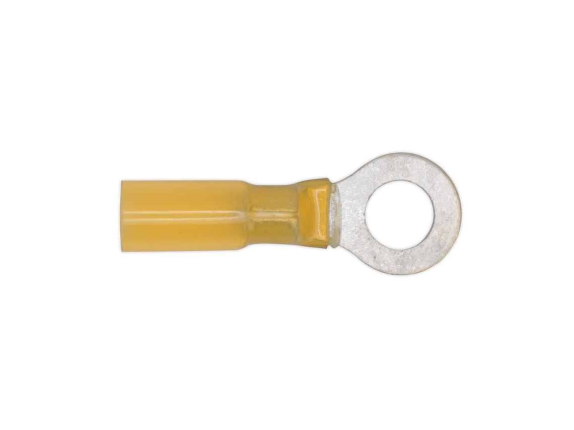 Terminal De Anel Termorretrátil Ytsr2584 Ø8,4 Mm Amarelo, Pacote Com 25 Unidades