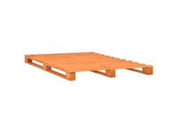 Estrutura de Cama em Paletes Pinho Maciço 180x200 Cm Castanho MAISON EXCLUSIVE