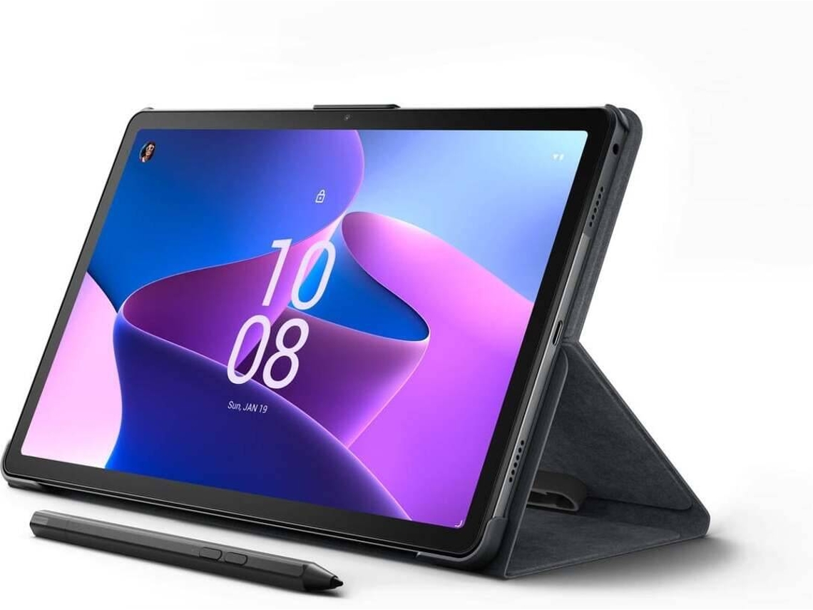 Tablet LENOVO M10 Plus + Capa + Pen(Outlet Grade B - 10.6'' - 128 GB - 4 GB RAM - Wi-Fi - Cinzento)
