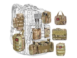 Bolsa De Caça Molle, Acessórios Para Atividades Ao Ar Livre, Pochete, Bolsa Para Ferramentas De Sobrevivência, Kit Médico Edc Para Cintos Táticos