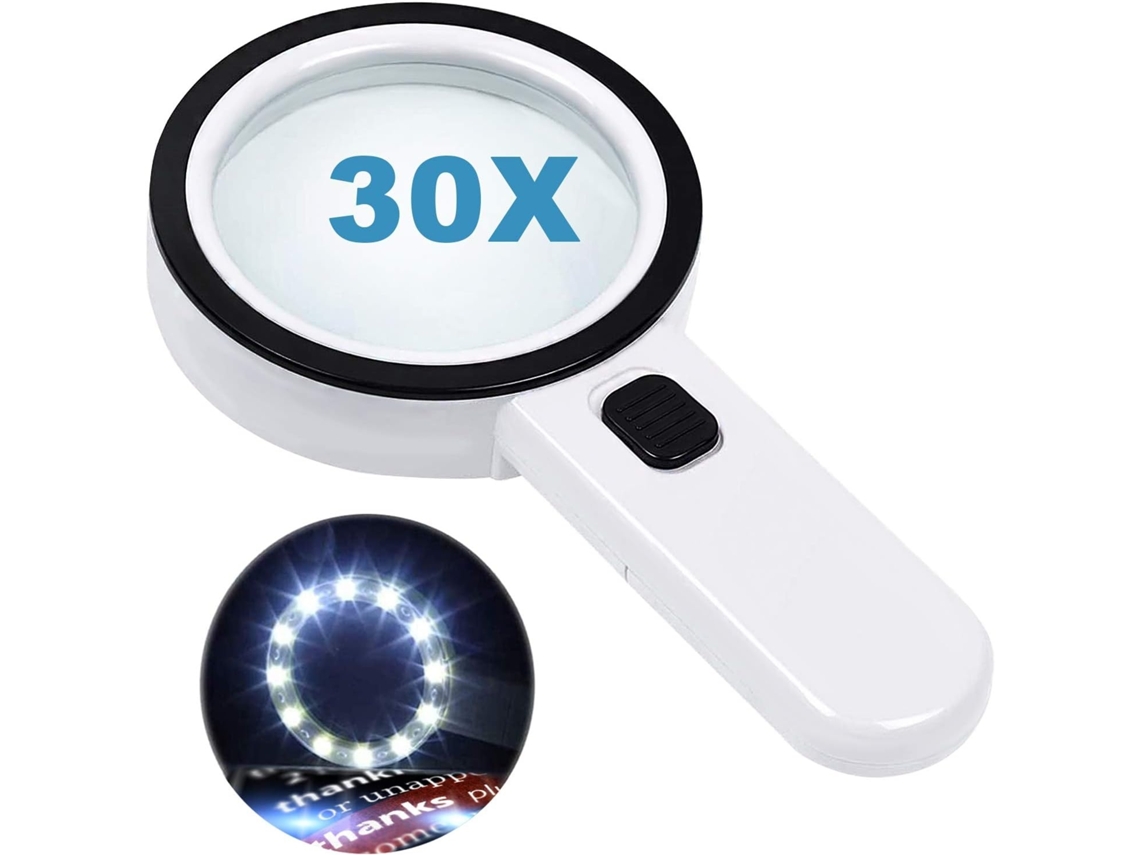 Lurelia Lupa Leitura 30x Led Vidro
