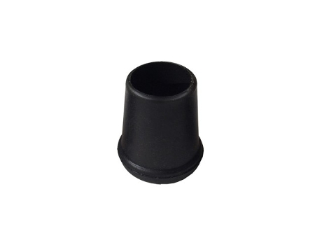 Saco Com 25 Pontas De Borracha Preta 20mm Plastics Ramon