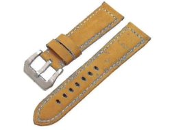 Pulseira De Relógio De Couro Genuíno Retrô Feita À Mão Para Relógio Masculino Panerai Com Fivela De Metal Olysi Shop