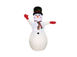 Decoração de Natal com boneco de neve inflável com luzes coloridas e rotativas de 2.4m LAXISCREED