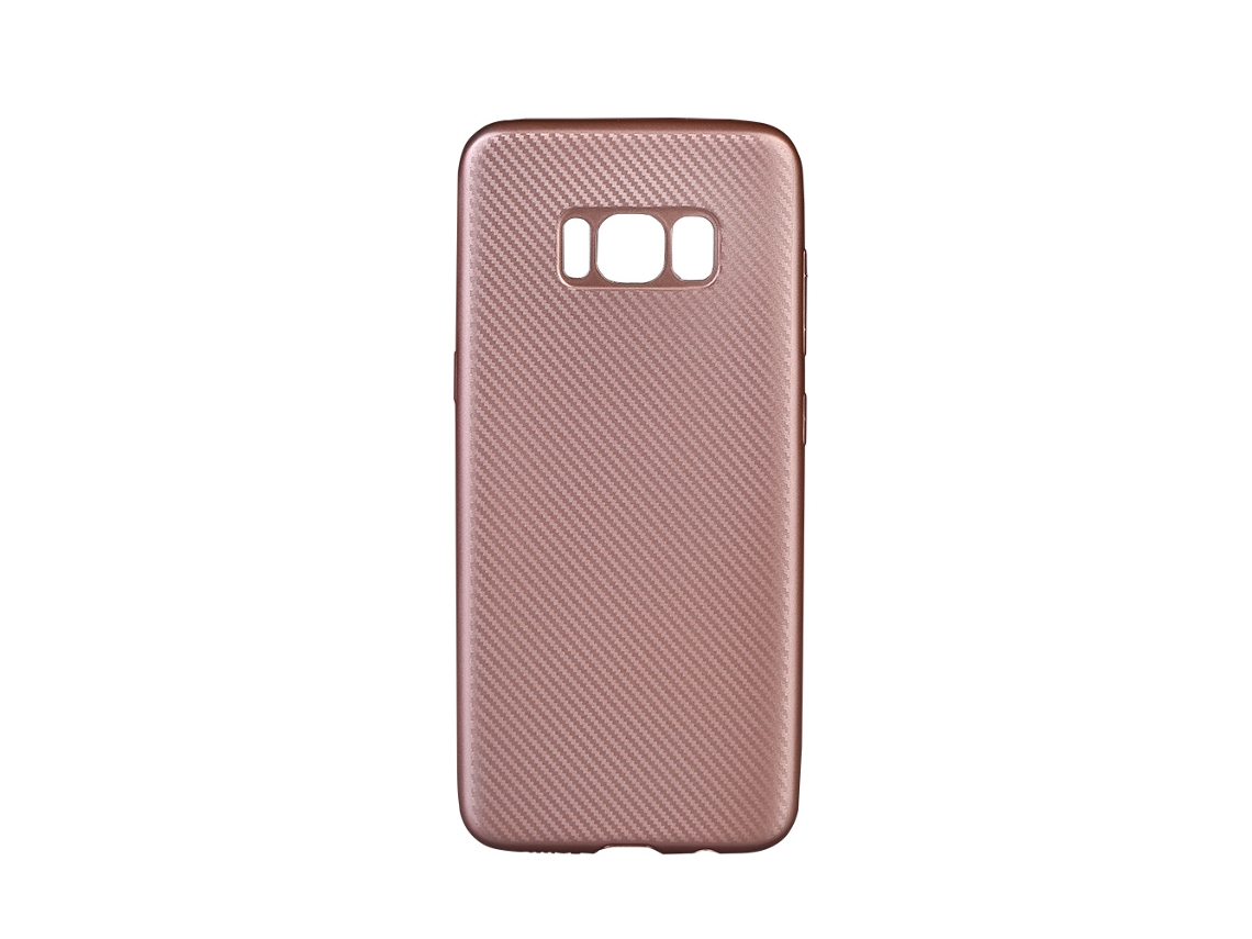 Capa Macia TPU para Samsung S8 EOOCOO com fibra de carbono