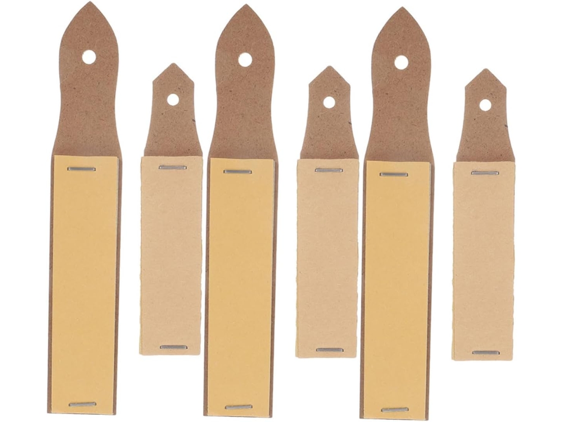 Conjunto de 6 blocos Lixa para lápis de escrita, ferramentas de desenho
