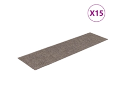Tapetes de Escada Autoadesivos 15 Peças 76x20 Cm Bege Retangulares MAISON EXCLUSIVE