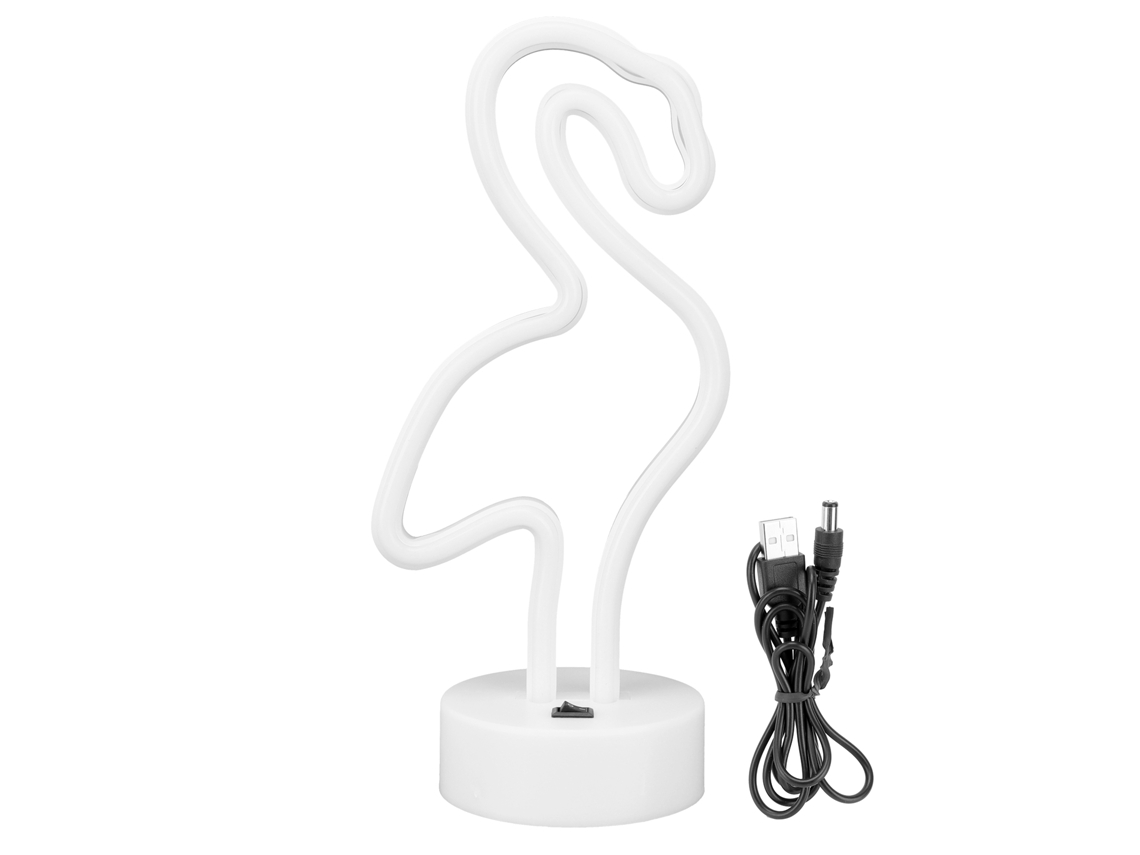 Luz de Neón Led com Bateria/usb Decoração de Festa Presente para Crianças Lâmpada Noturna Rosa | S/MARCA