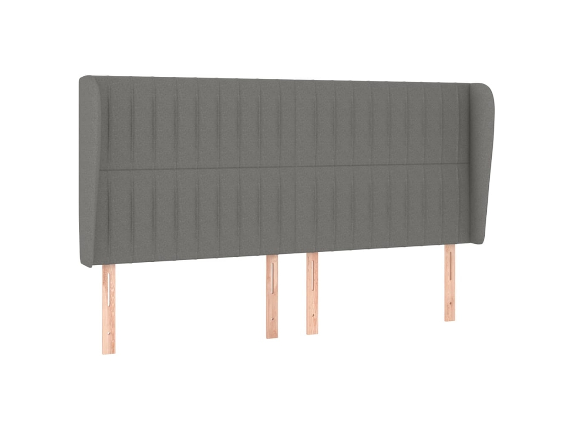 Headboard, Headboards Vidaxl Cinzeto Tecido (183 X 23 X 118/128 Cm)