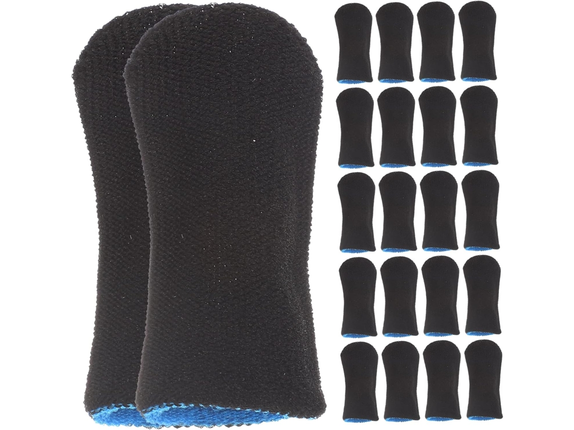10 Pares De Dedeiras Antiderrapantes, Respiráveis E Absorventes, Para Jogos Em Telas Sensíveis Ao Toque Dispositivos