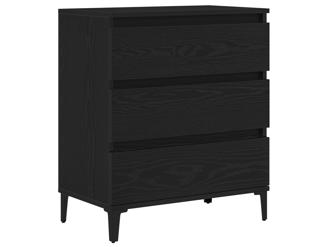 Conjunto 1 Estante De Armazenamento Vidaxl Preto Derivados De Madeira (60 X 35 X 70 Cm)