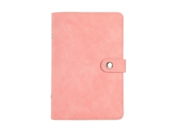 Caderno de Bolso Pequeno e Elegante, Cor Rosa, para Anotações e Orçamento BRILVIBERA
