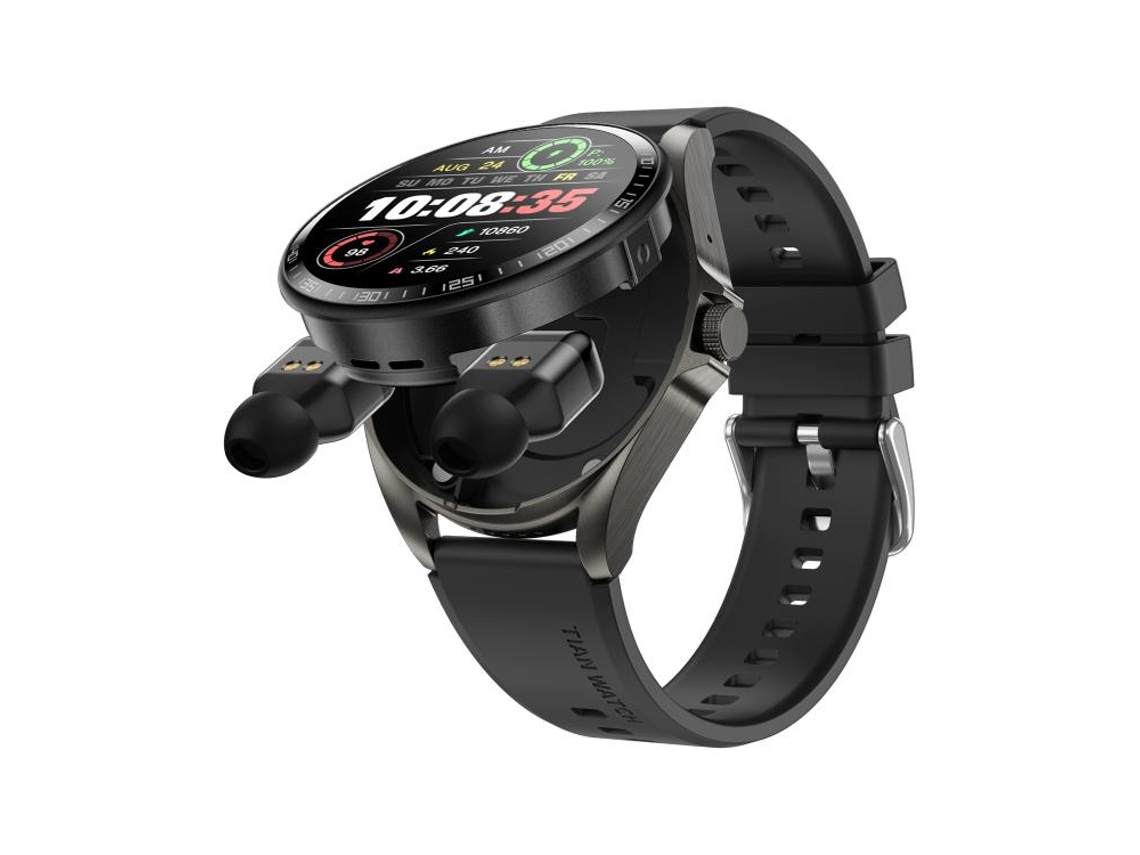 (preto + Pulseira De Silicone Preta) Smartwatch Com Fone De Ouvido Bluetooth De 1,46 Polegadas E Pagamento Nfc
