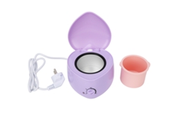 Mini máquina de aquecimento de cera 2026 com recipiente de silicone, formato de coração, fácil de limpar, copo elétrico para cera, roxo, plugue UE 220V
