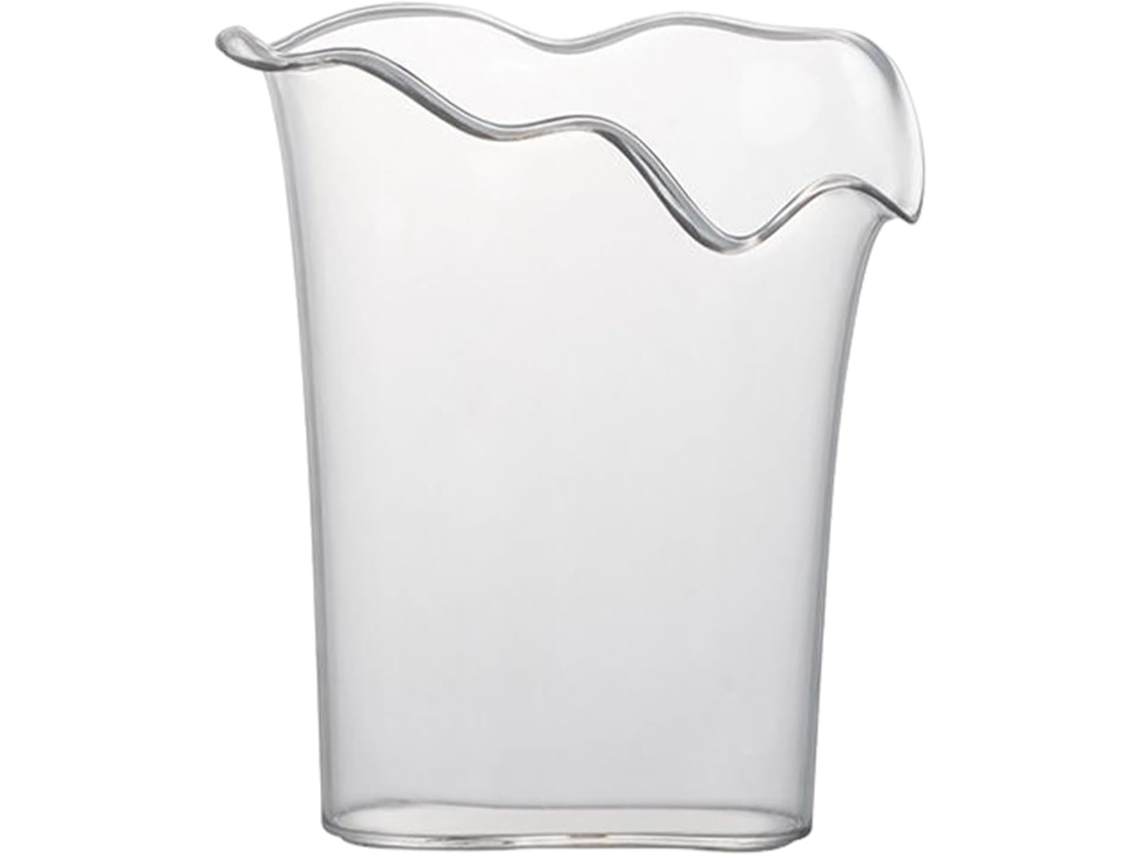 Vaso De Flores Em Acrílico Transparente
