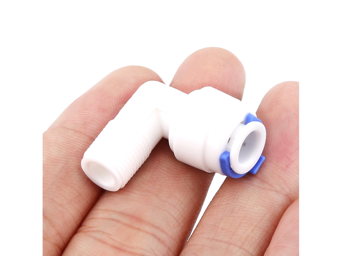 Laxiscreed Conector De Tubo Reto De 90° Para Tubos De 1/8 A 1/4 Polegadas