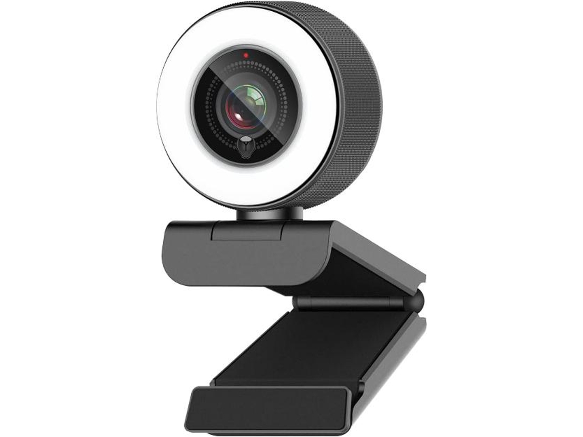 Streaming Hd Webcam 1080p Com Ring Light, 967 Usb Pc Autofocus Web Camera Com Microfone Duplo, Câmera De Vídeo Yizhood (preto)