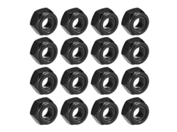 Conjunto De Porcas Kkvogmle, Aço Inoxidável, 100 Peças, Pretas