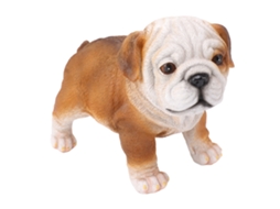 Estátua De Filhote De Bulldog Inglês Para Decoração