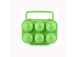 Suportes E Prateleiras Para Utensílios De Cozinha, Recipiente De Plástico Portátil Para 6 Ovos, Caixa De Armazenamento Dobrável Para Ovos Olysi Shop