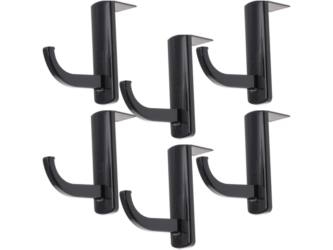 Suporte Organizar Vos Écouteurs De Manière Pratique Et Ordonnée 6pcs Pour Casque Audio En Plastique Noir