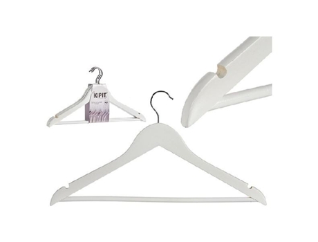 Cabides Branco Madeira (3 Peças)