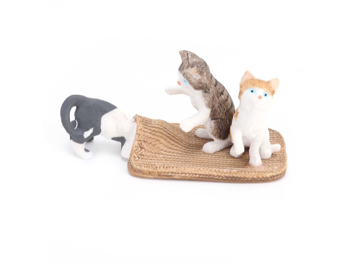 Mali boneco de Gato Miniatura Pvc Bonito Decorativo para Casa Carro Presente Brinquedo Animal