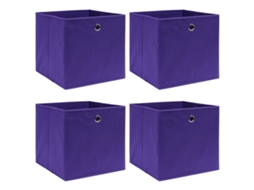 Storage Box, Storage Boxes Vidaxl Roxo Tecido (n/a)