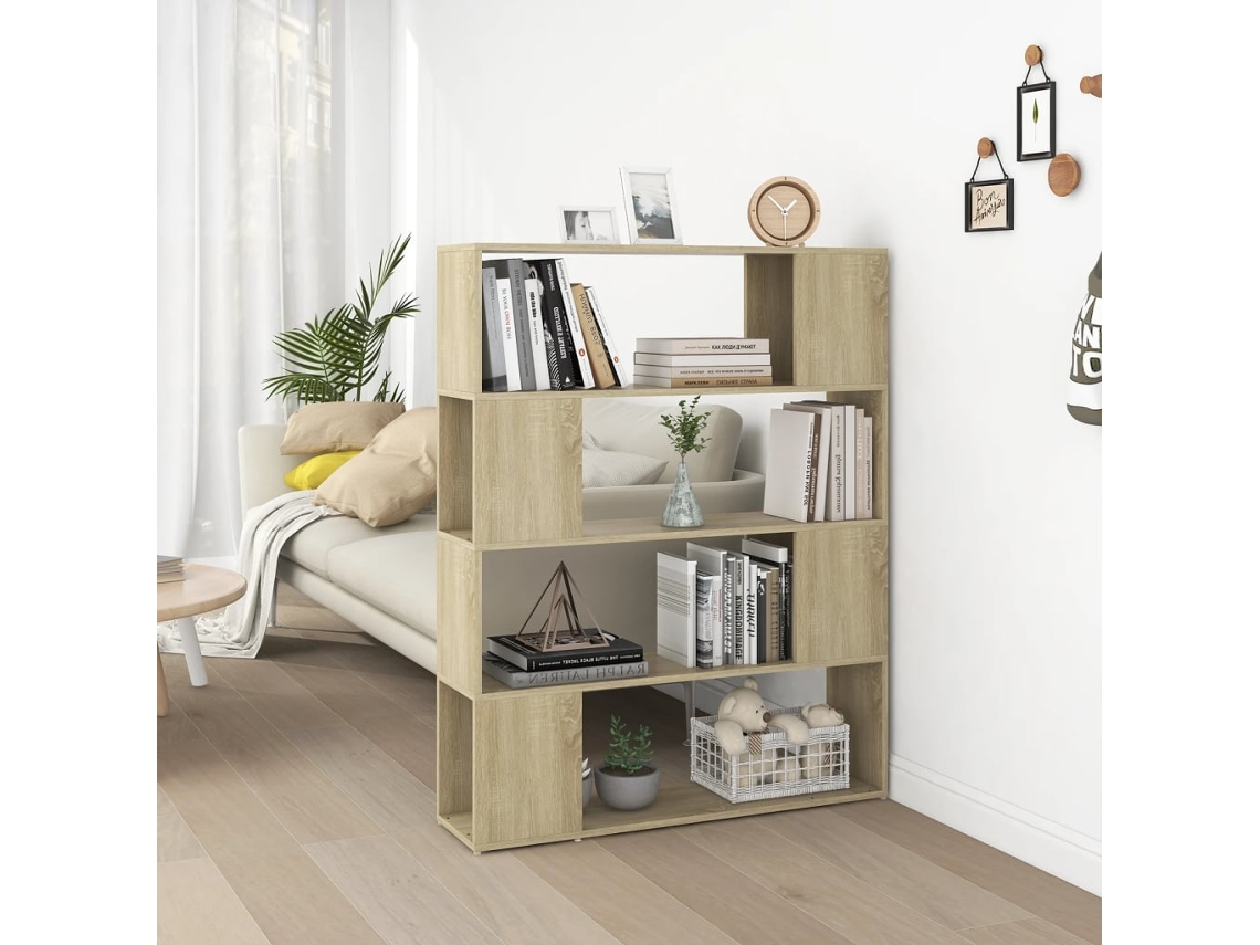 Vidaxl Estante/divisória 100x24x124 Cm Cor Carvalho Sonoma