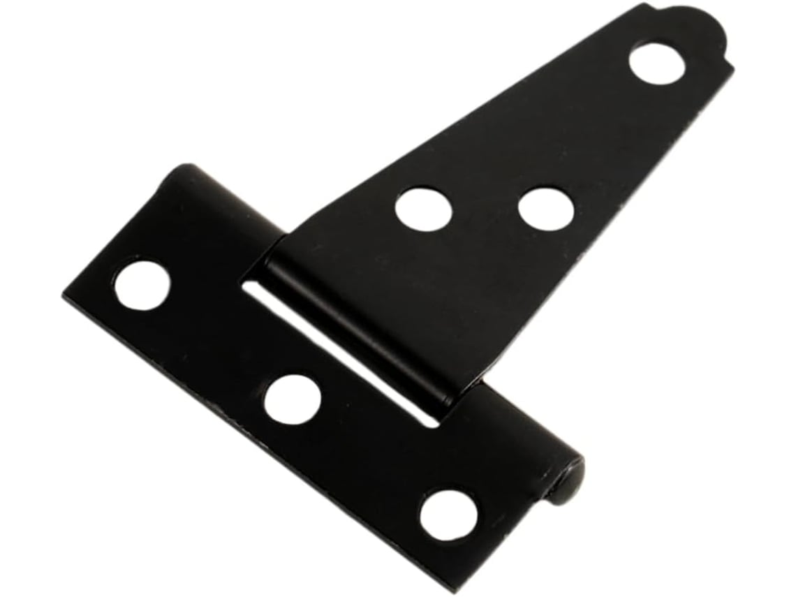 2 Dobradiças De Ferro Em Formato De T De 2 Polegadas Para Portão De Porta, Pretas
