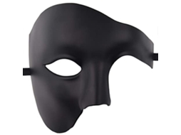 Mali máscara Meia Face Masquerade Halloween Carnaval Cosplay Homens Plástico 17.5*14.5cm