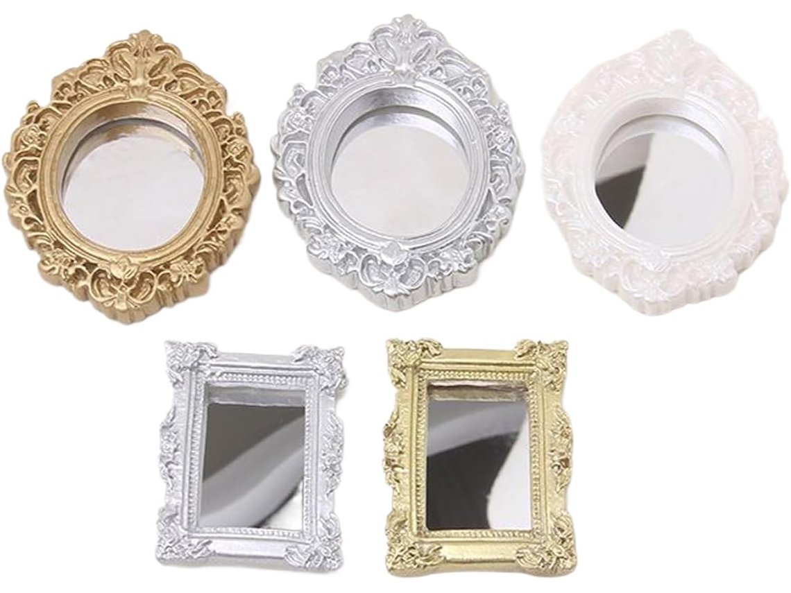 Mini Espelho Para Moldura Em Miniatura Em Estilo Barroco Retrô E Elegante |