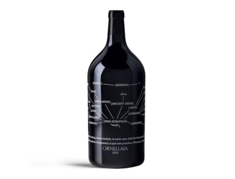 Vinho Ornellaia 2020 Vendemmia D'artista 'la Proporzione' Por Joseph Kosuth - 3l