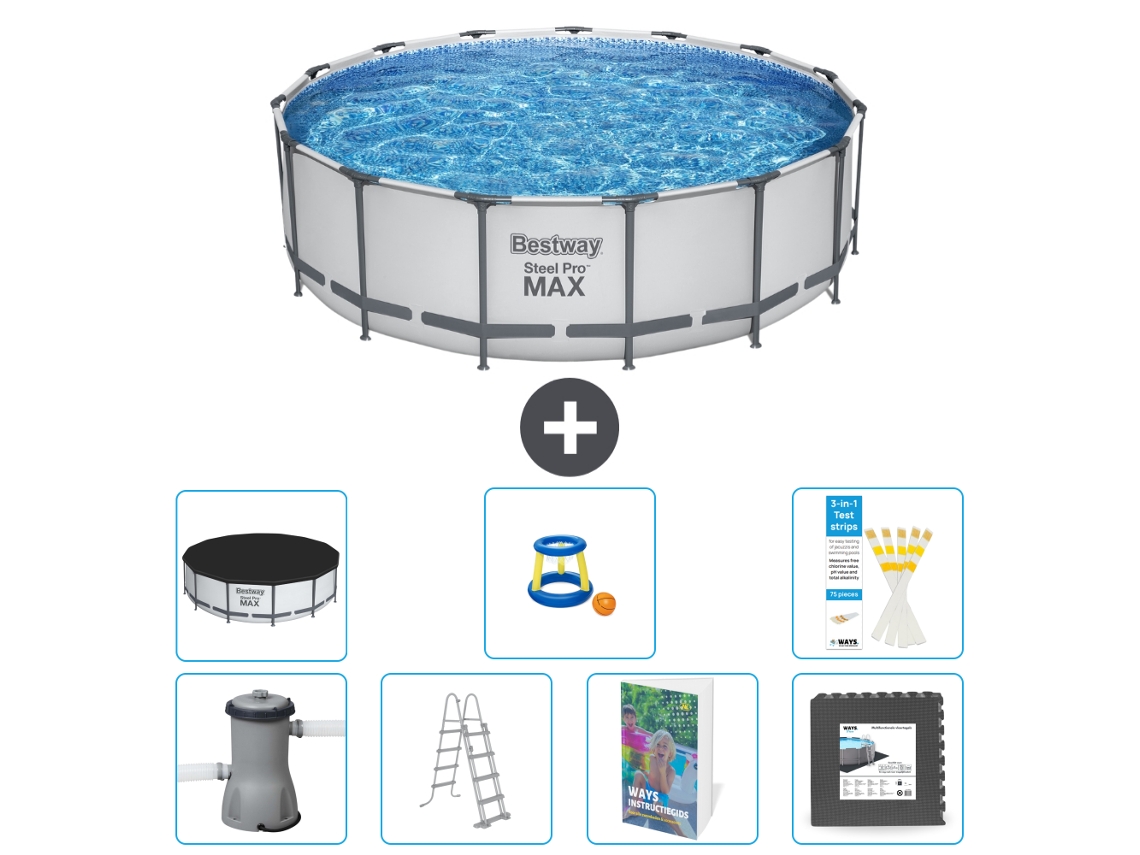Bestway Piscina Bestway Steel Pro Max Redonda - 488x122 Cm - 8-peças S525