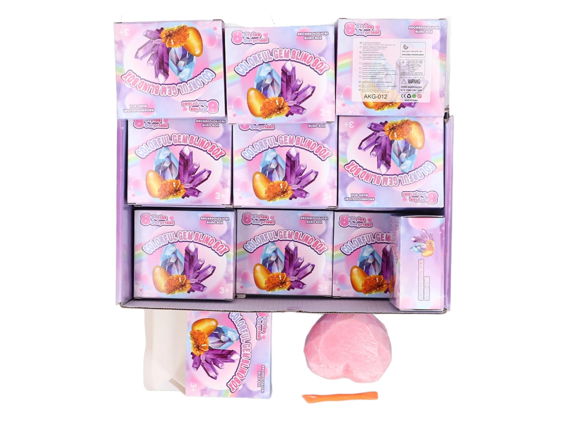 Kit De Escavação De Pedras 18pcs Com Martelos Brinquedo Científico Educativo Para Crianças Acima De 3 Anos